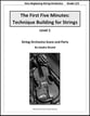 The First Five Minutes: Technique Building for Strings Orchestra sheet music cover